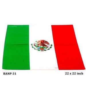 Three Mexican Flag Bandanas *Free with purchase*